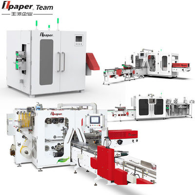 quality Consumo de ar 200-260L/min Máquina de embalagem de papel de tecido para produção contínua factory